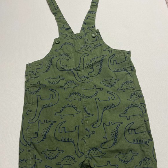 Baby Adaptive Dino Print Knit Overall - Picture 10 of 12